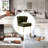 Euclid Velvet Accent Chair With Metal Legs-269662302