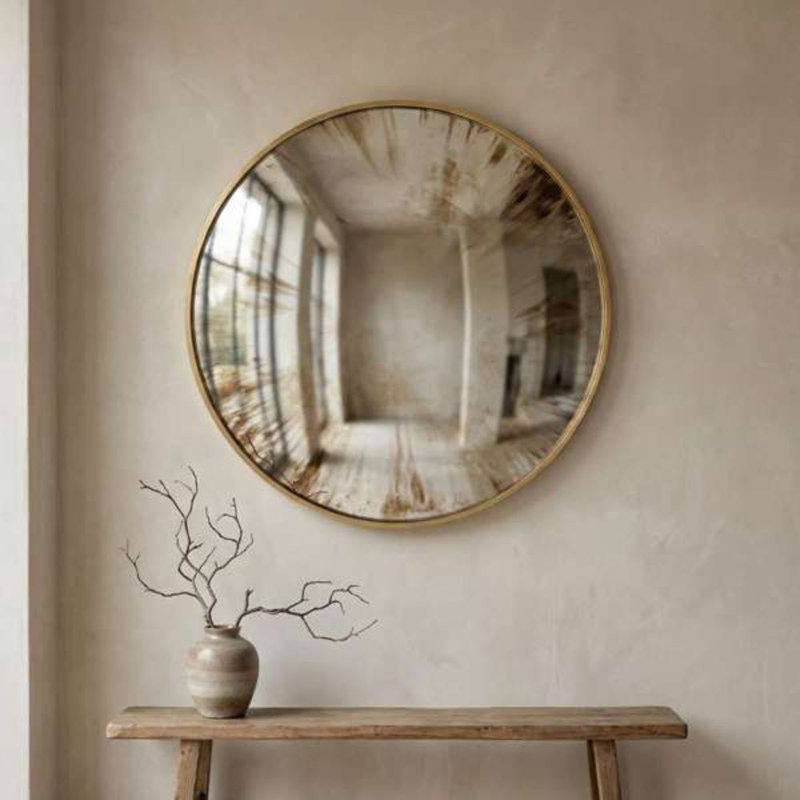 Keillin Metal Flat Wall Mirror