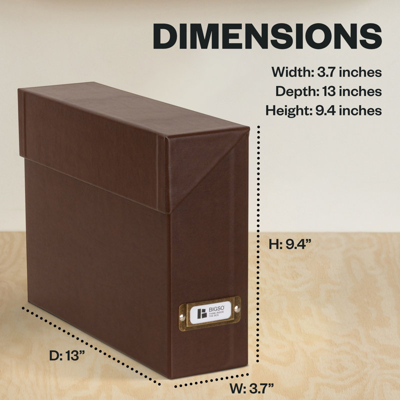 Lovisa File Box, Recycled Leather