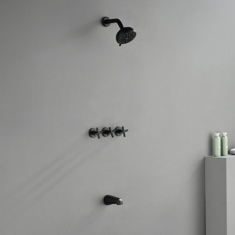 Tub & Shower Faucet, Black