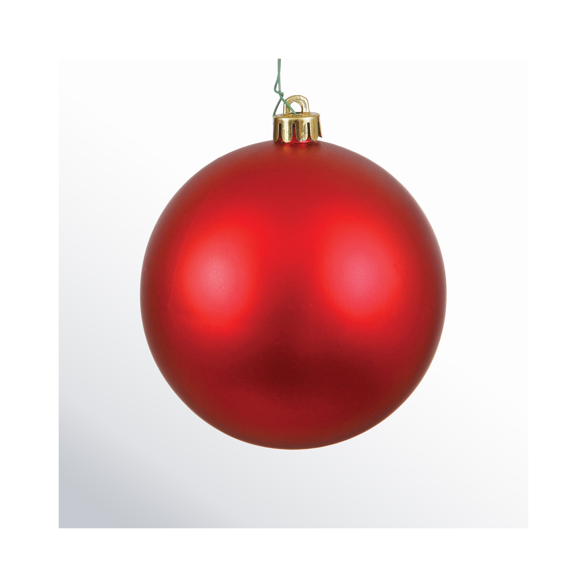 Holiday Décor Ball Ornament, Red, 2.75" H x 2.75" W x 2.75" D