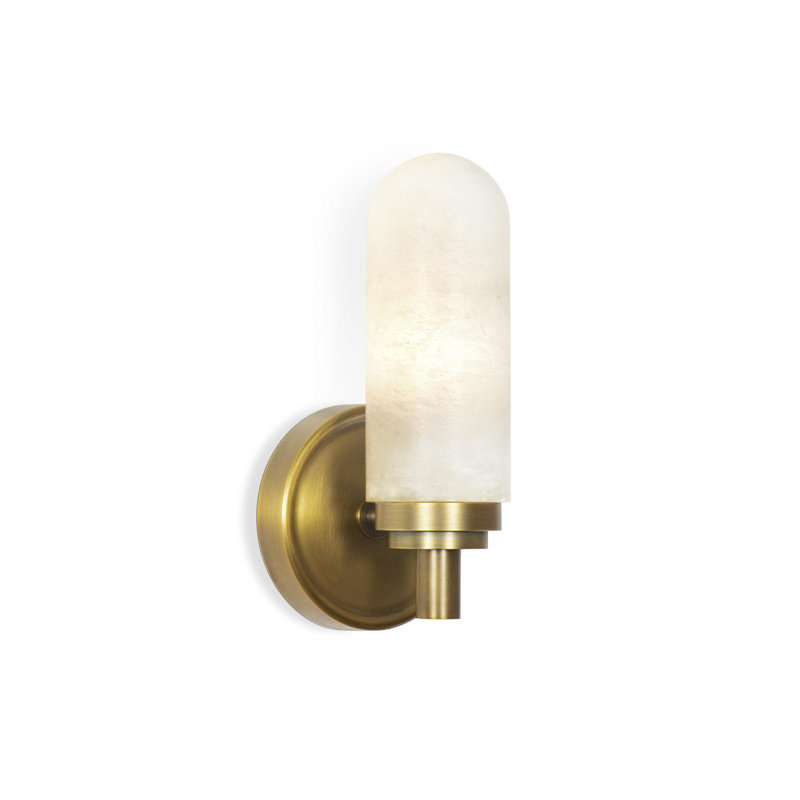 Salon 1 - Light Armed Sconce, Natural Brass