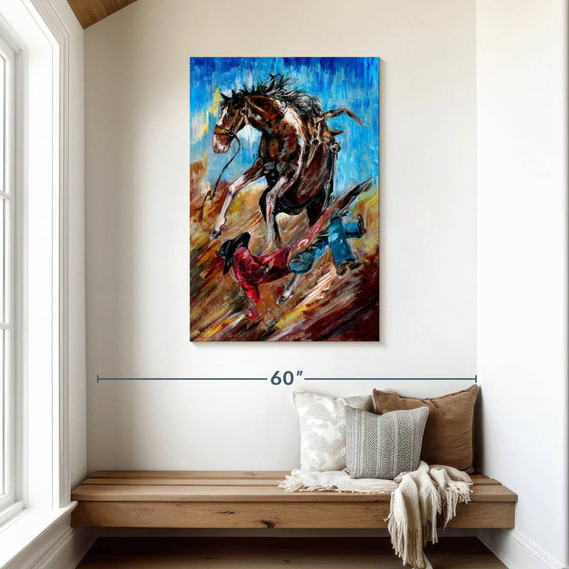 Lelar Fallen Cowboy, 45" H x 30" W