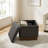 18.5"W Storage Ottoman With 360° Swivel Base Acacia Wood Frame Fully Assembled-382894624