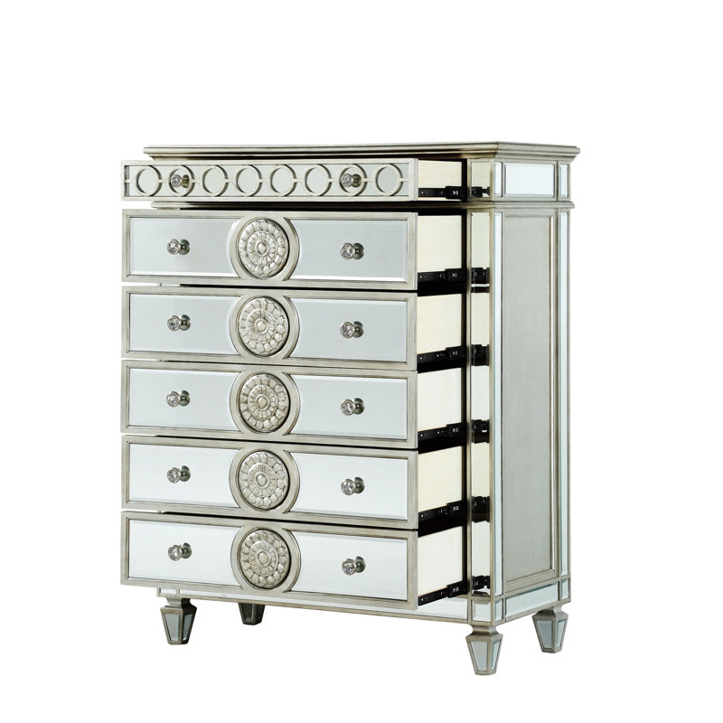 Commode à 6 tiroirs Montana, commode à miroir, commode, commode à 6 tiroirs, commode à miroir