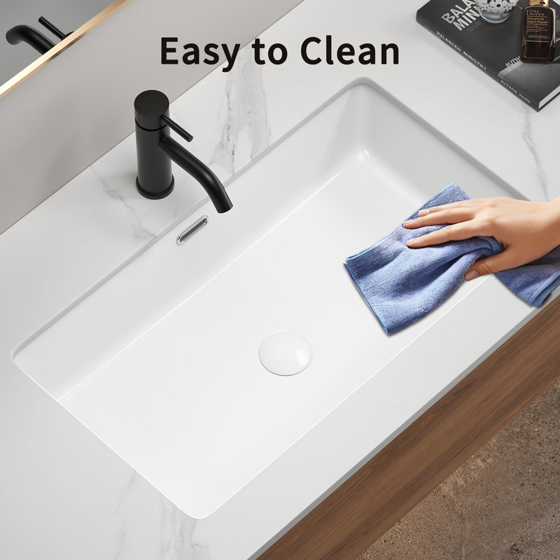 Undermount Kitchen Sink 28 Inch Fireclay Drop-In Deep