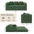89" W King-Size Convertible Compression Sleeper Sofa Bed Floor Sofa Lounge Couch Corduroy Folding Mattress Couch with 3 Pillows-827737604