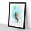 Hawk Perched In A Tree Watercolour - Picture Frame Graphic Art-56923534-56923537