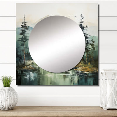 Muneo - Lakes & Rivers Square Mirror Wall Decor For Bedroom