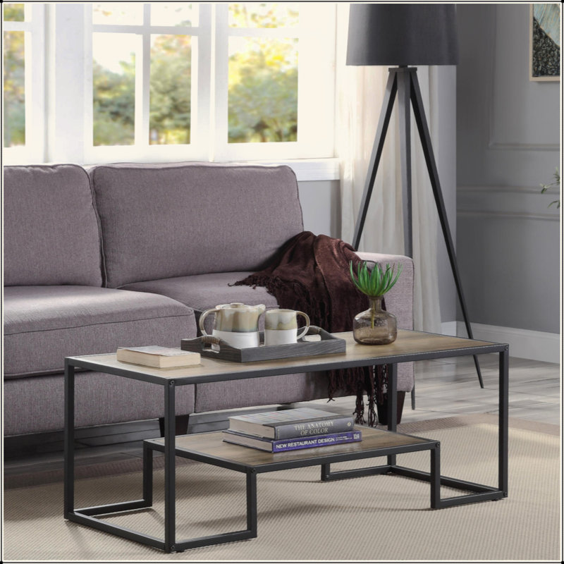 Table basse rectangulaire à 1 niveau