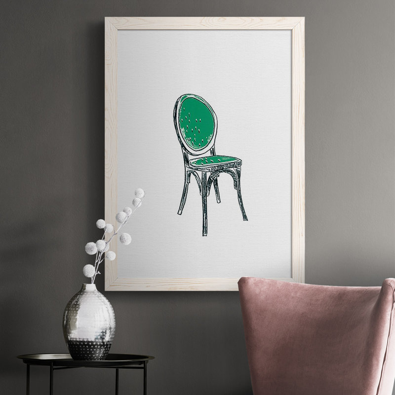 Dinean " Take A Seat VIII ", White, 37.5" H x 27.5" W x 1" D