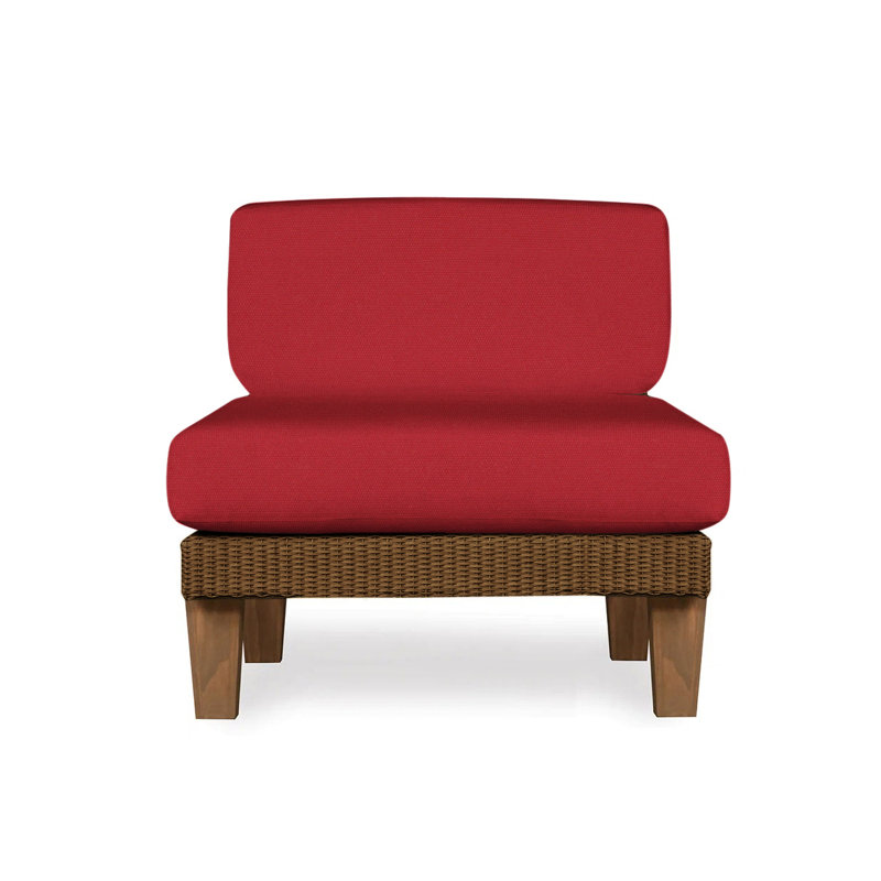 Catalina Outdoor Teak Lounge Chair, Beach Natural, Bark