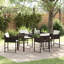 Garden Dining Set 5 Pcs Poly Rattan-258196590-258196591