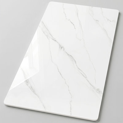 Plateau de table rectangulaire en pierre frittée
