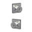 Bouton de porte avec rosette Bowery-133945770-133945768
