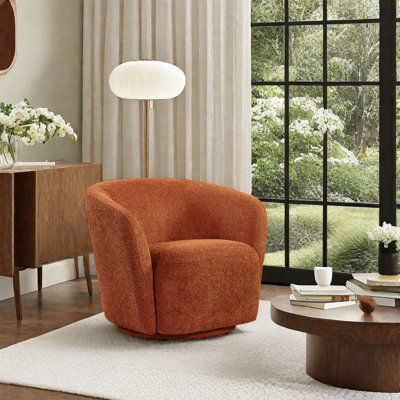 31.1"Width 360-degree swivel Barrel Chair