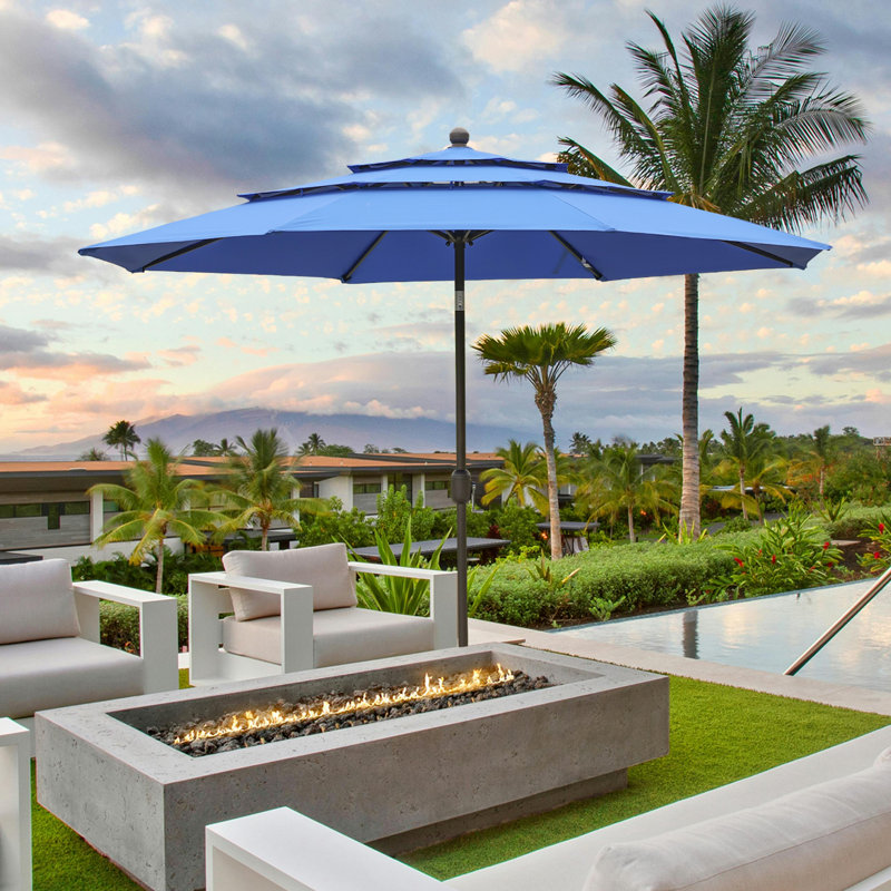 305cm Tilt Parasol, Blue