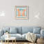 Casablanca to Paris Peach Print Glam Jungle by Oliver Gal, Black Frame, 12 x 12-529172319-529172324