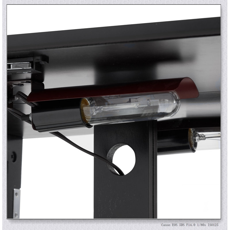 Vitrine lumineuse Curio Cabinet avec espace de rangement ouvert, pieds en bois massif