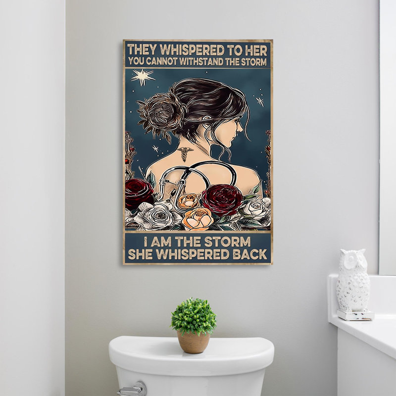 «Doctor I Am the Storm», impression sur toile, L 24 po x H 36 po