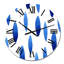 Horloge murale moderne bleu foncé-585770328