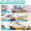 Table de casse-tête pliable avec tiroirs