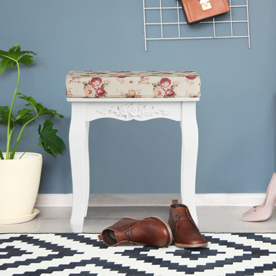 Solid + Manufactured Wood Accent Stool