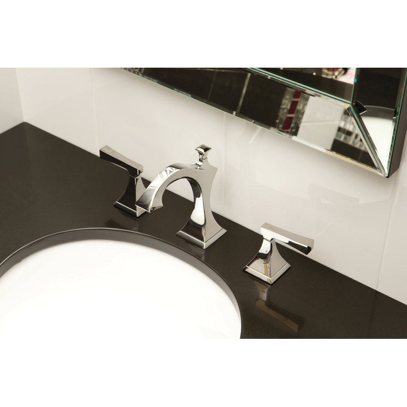 Joffrey Widespread Bathroom Faucet with Drain Assembly, Polished Chrome