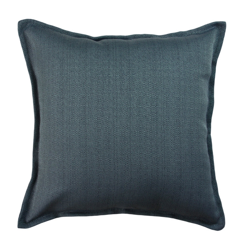 Ansley Square Pillow Cover, 49 x 49 cm, Denim Blue