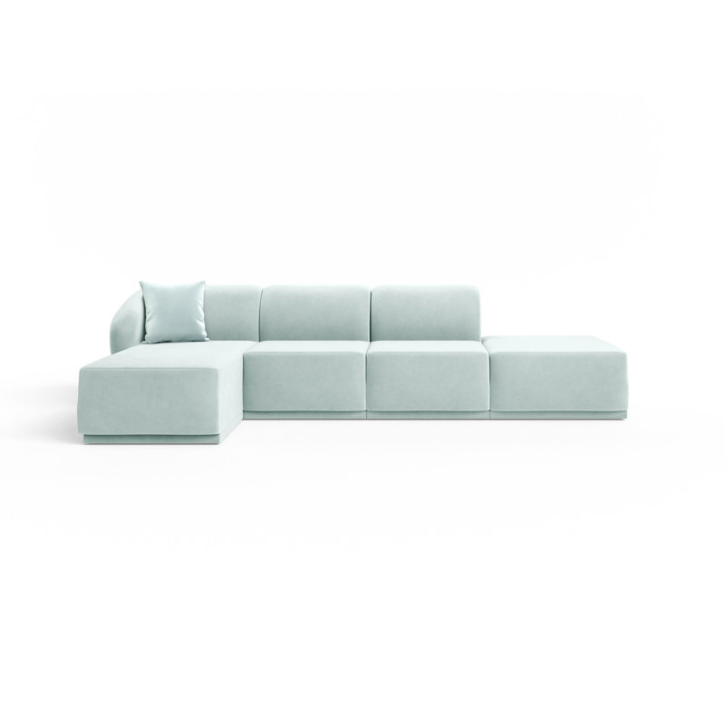 4 Seater Velvet Sofa & Chaise