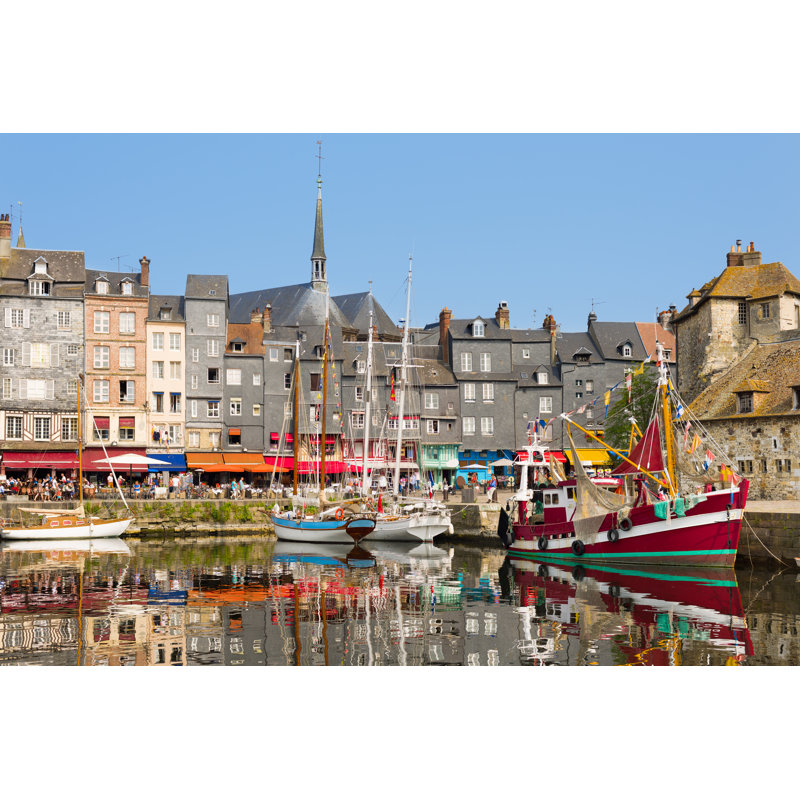 «Fevronia Honfleur Harbor» par Sergiyn - photographie sur toile tendue, H 24 po x l 36 po