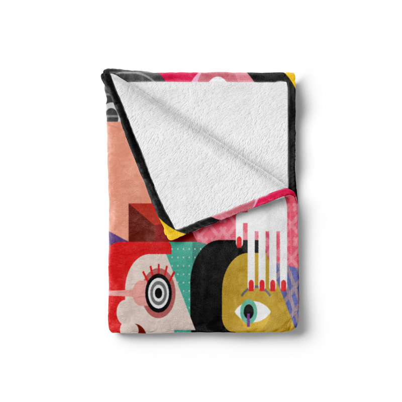 Hand Woven Throw Blanket, 50" W x 70" L