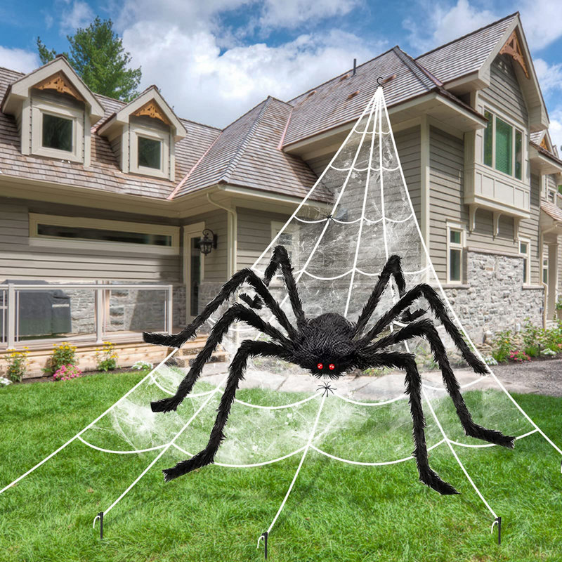 Halloween Decoration, Black Furry Spider