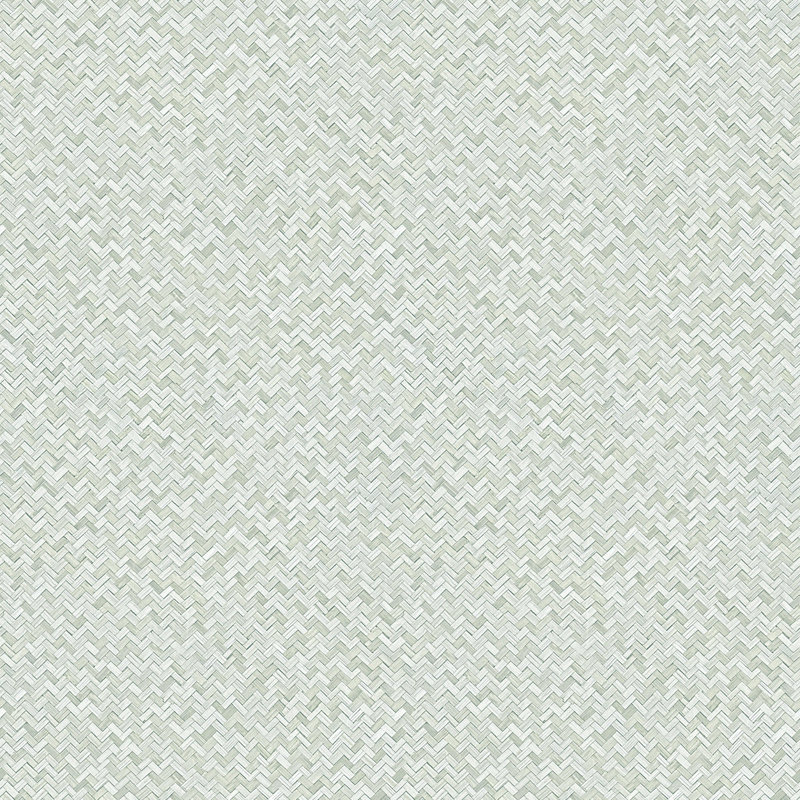 Amogh Collection Herringbone Weave 10.05m x 53cm Wallpaper Roll, Green