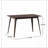 1 Piece Rectangular Dining Table without Chair