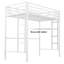 Structure de lit simple en métal avec échelle et garde-corps Maranto Kids-1023940935