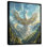 Glorious White Phoenix Rising In Magic Mountains - Phoenix Wall Art