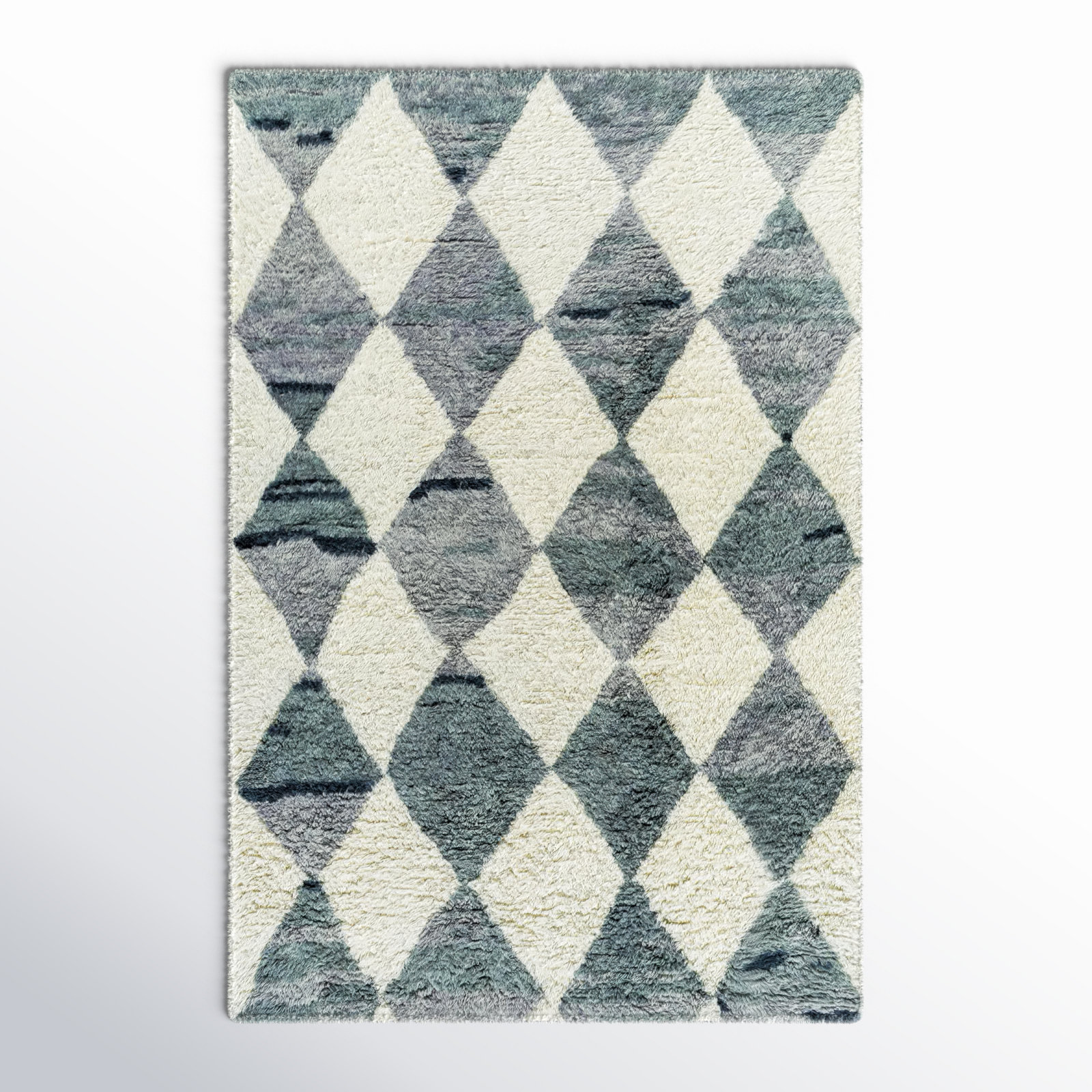 Anemone Hand-Tufted Moroccan Shag Rug, Rectangle 5' x 7'6"