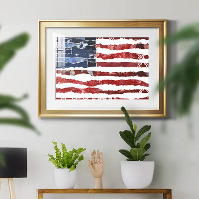 Patriotic Collage Flag - reproduction de cadre photo