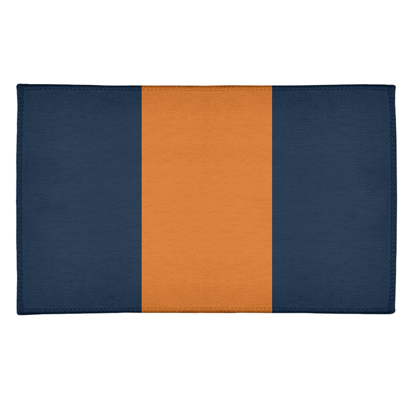 Tapis bleu/orange area, Rectangle 2 pi x 3 pi
