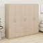 Rangement pour garde-robe en bois à 6 portes avec 6 grands tiroirs-1353988660