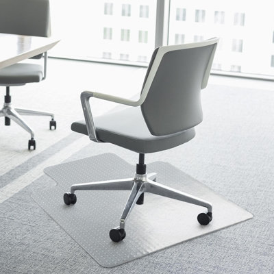 HOMCOM Office Chair Mat for Carpeted Floor 90 x 120 cm Clear Non-Slip
