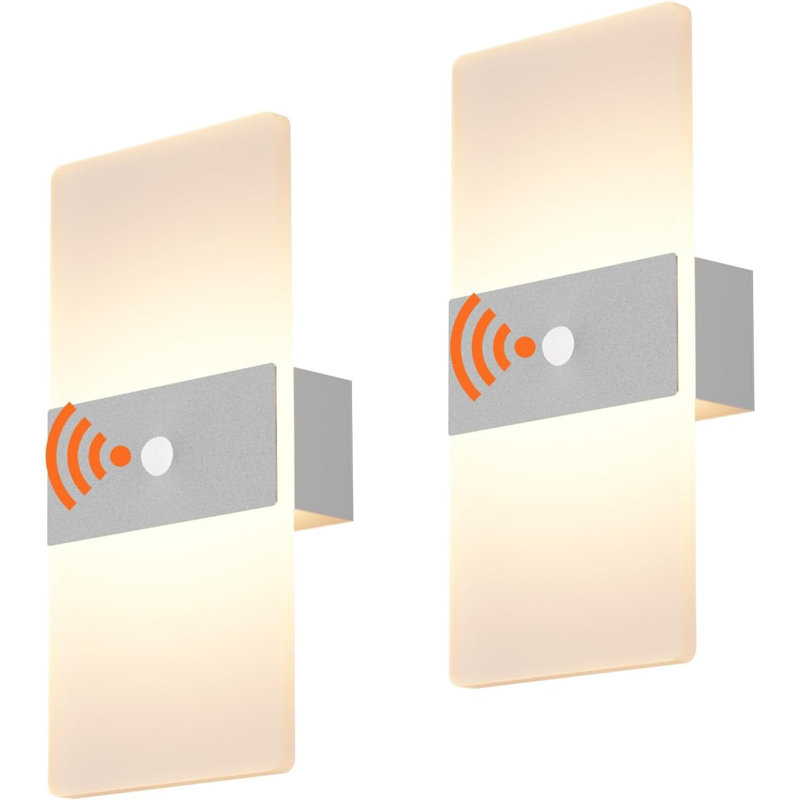 2 Pack Motion Sensor Wall Lights, Rechargeable LED Night Light With Warm 3000K Glow, Easy Installation For Indoor Spaces