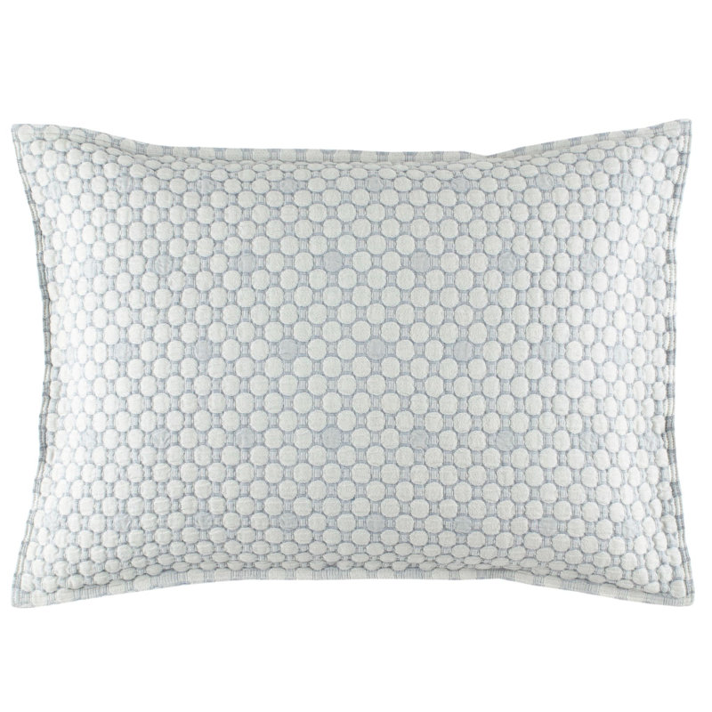 Lodi Matelasse Sham, Blue, Standard