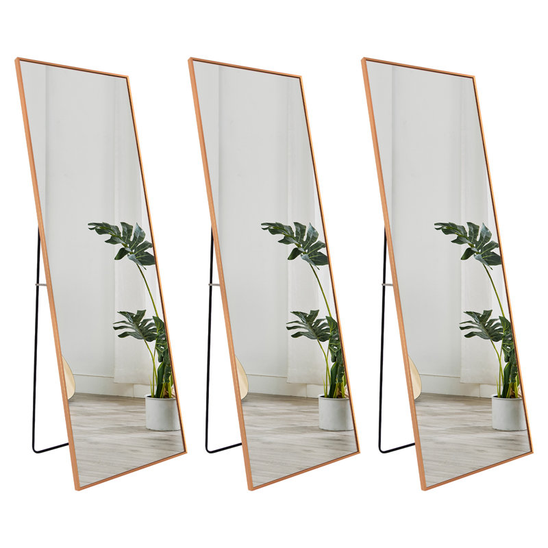 Miroir de plancher Lekha, Or