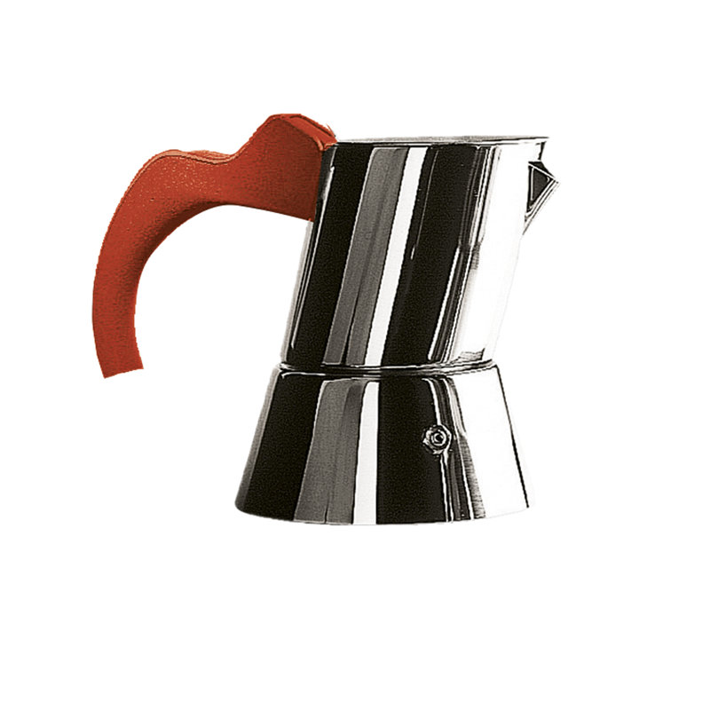 Ergonomica Coffee Maker 4/6 Cups - 1 Piece - Cobalt, Orange, 6.37" H x 4.75" W x 6.75" D