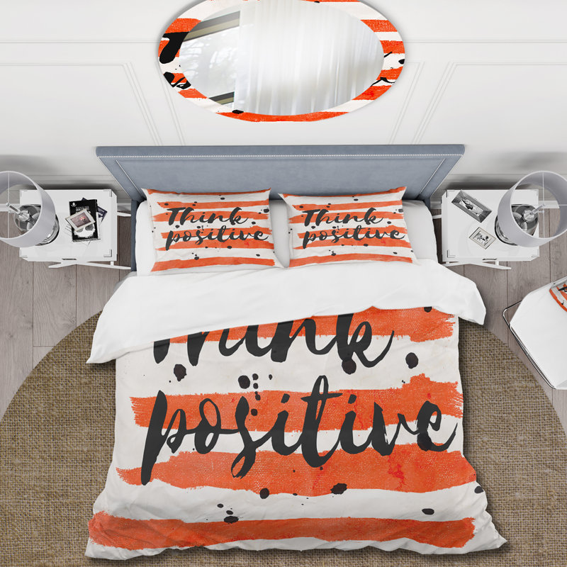 Think positif - ensemble de housse de couette traditionnel - microfibre de polyester