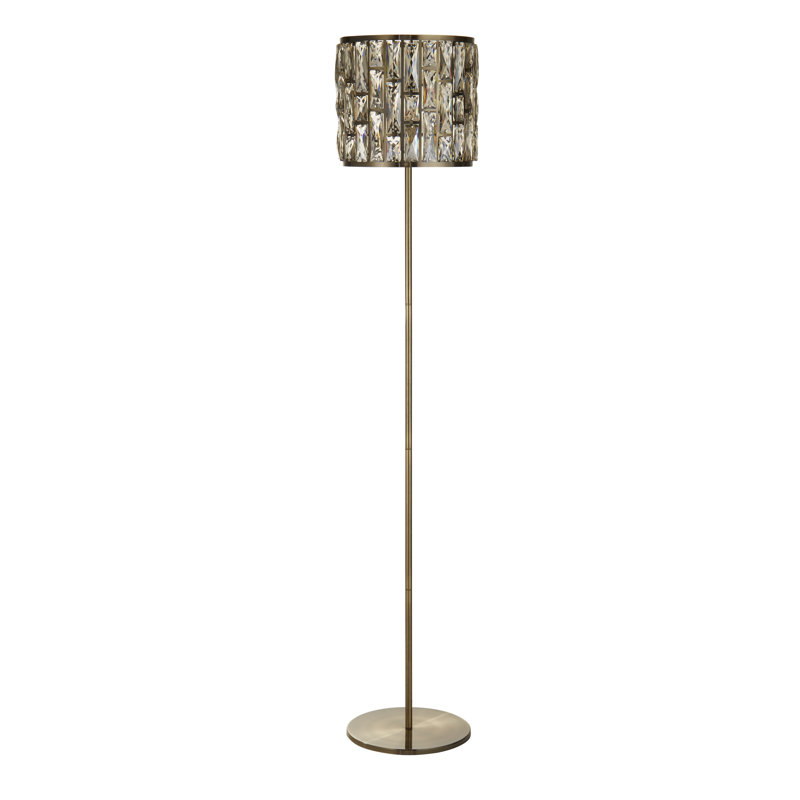 Magana 155cm Traditional Floor Lamp, Antique Brass