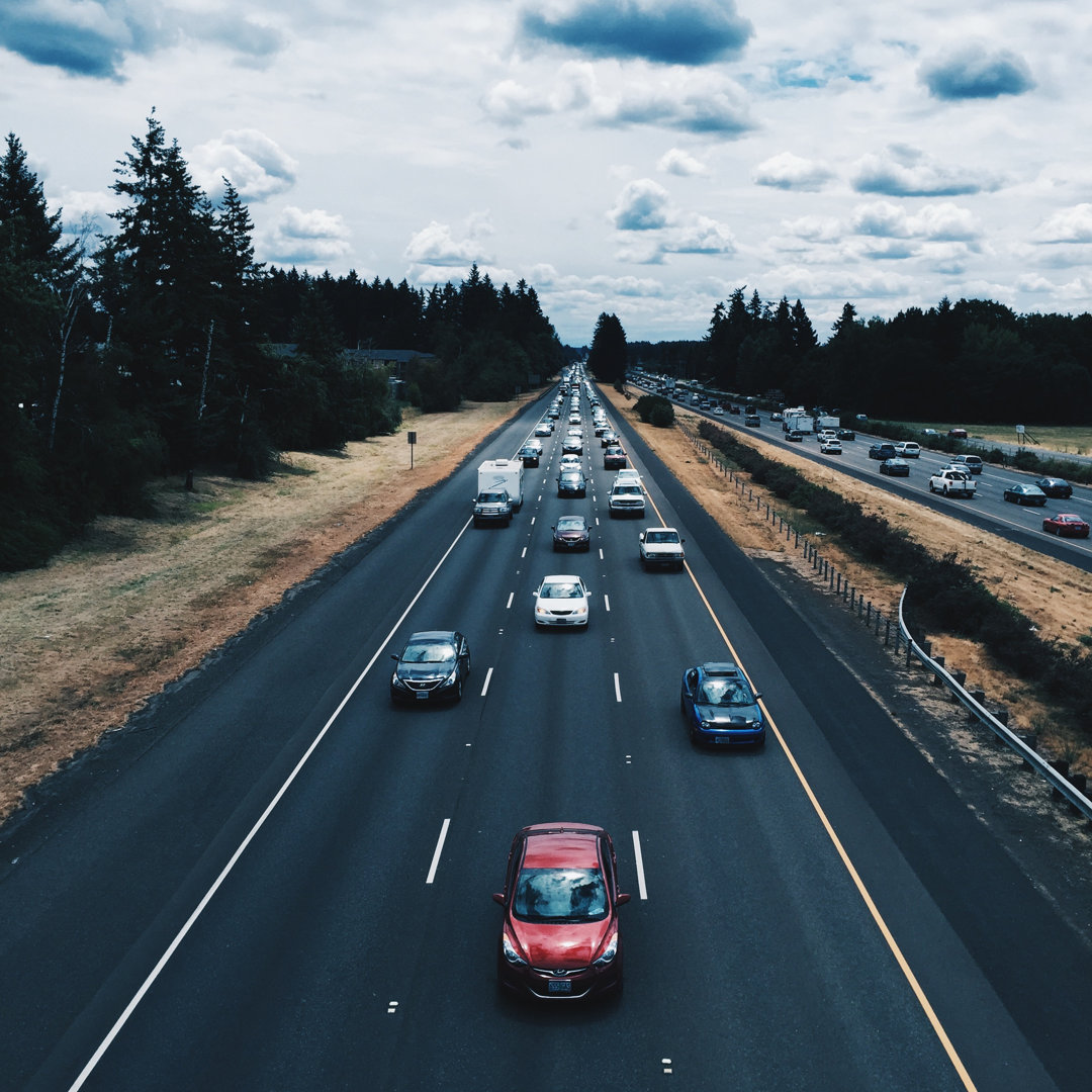 Sea of Cars von Kuhlke - Leinwandfoto