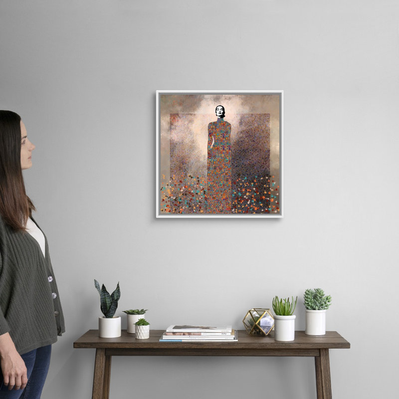 Esta Es Mi Musica by Jose Cacho - Graphic Art on Canvas, 22" H x 22" W x 1.75" D, White Framed Canvas